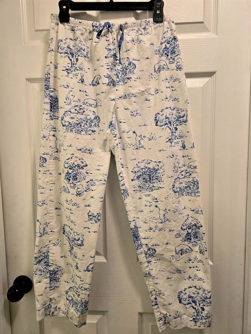 VTG 90s Walt Disney World Sleepware Classic Pooh Toile PJ Pants Small Y2K